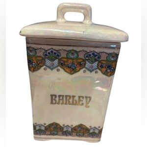 Antique Czechoslovakia Barley Canister